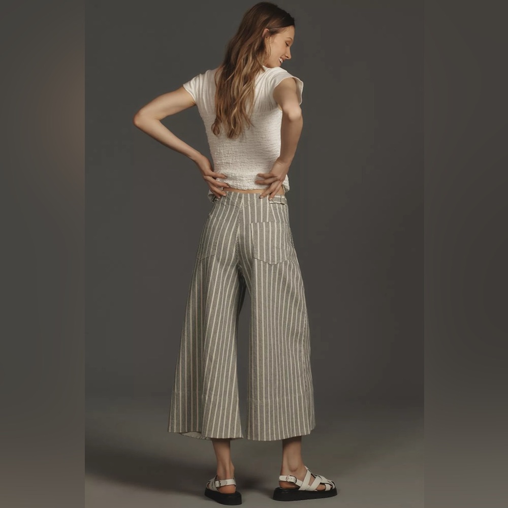 PILCRO FOXGLOVE MID-RISE FLARE PANTS - Picture 2 of 7